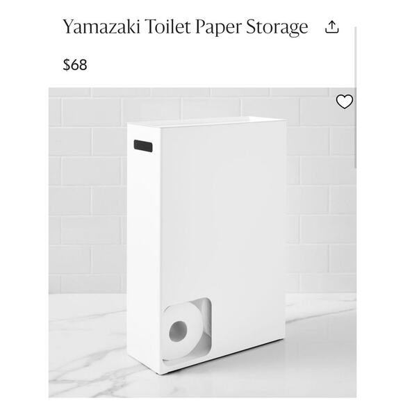 WEST ELM Yamazaki Toilet Paper Storage - Picture 1 of 12